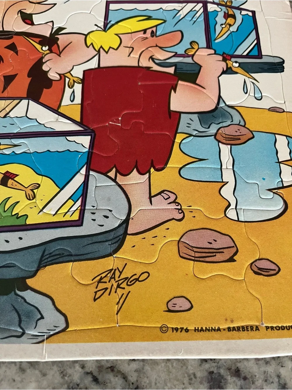 VTG. Warren Paper Products “ Flinstones” Puzzle